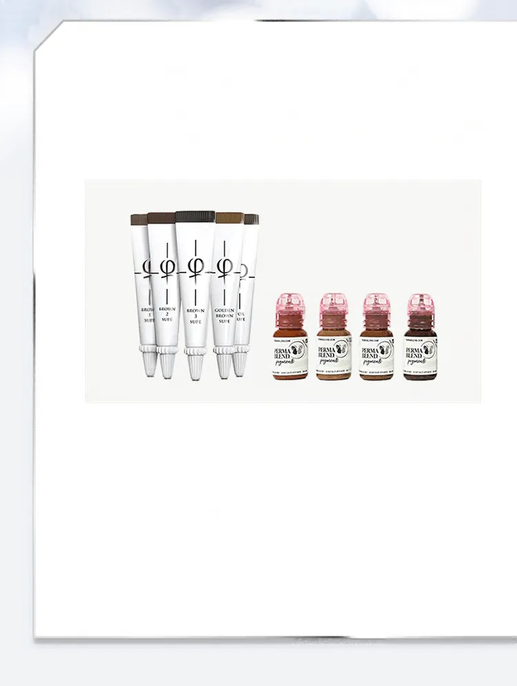 PermaBlendとphibrowの色素製品