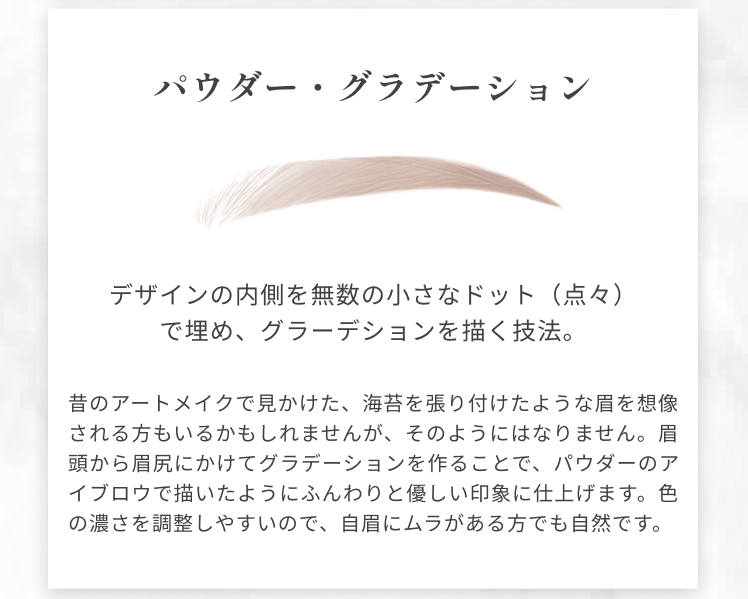 パウダー・グラデーション